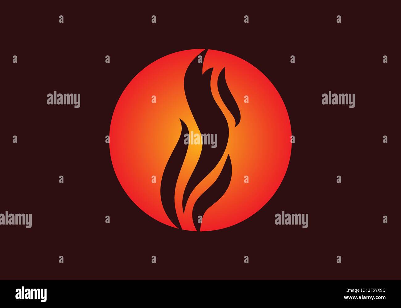 Fire flame vector Icon illustration design template Stock Vector Image ...