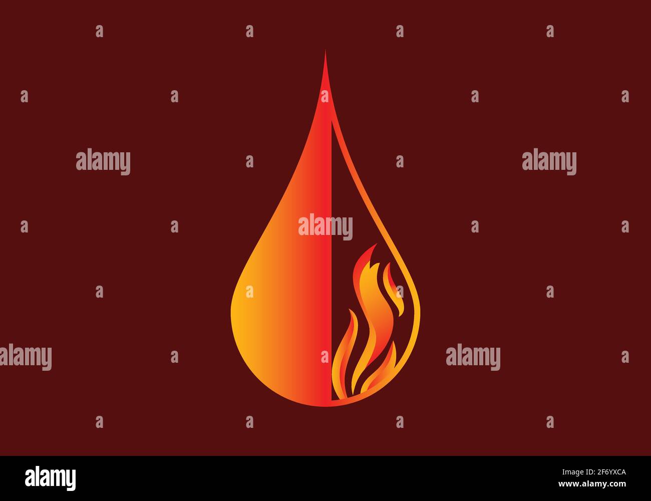 Fire flame vector Icon illustration design template Stock Vector