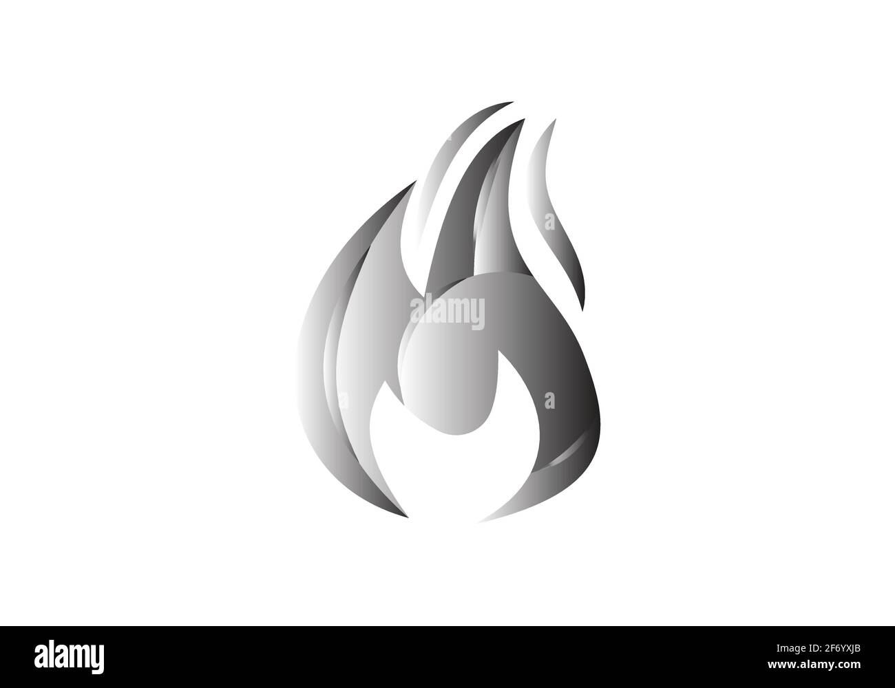Fire flame vector Icon illustration design template Stock Vector Image ...
