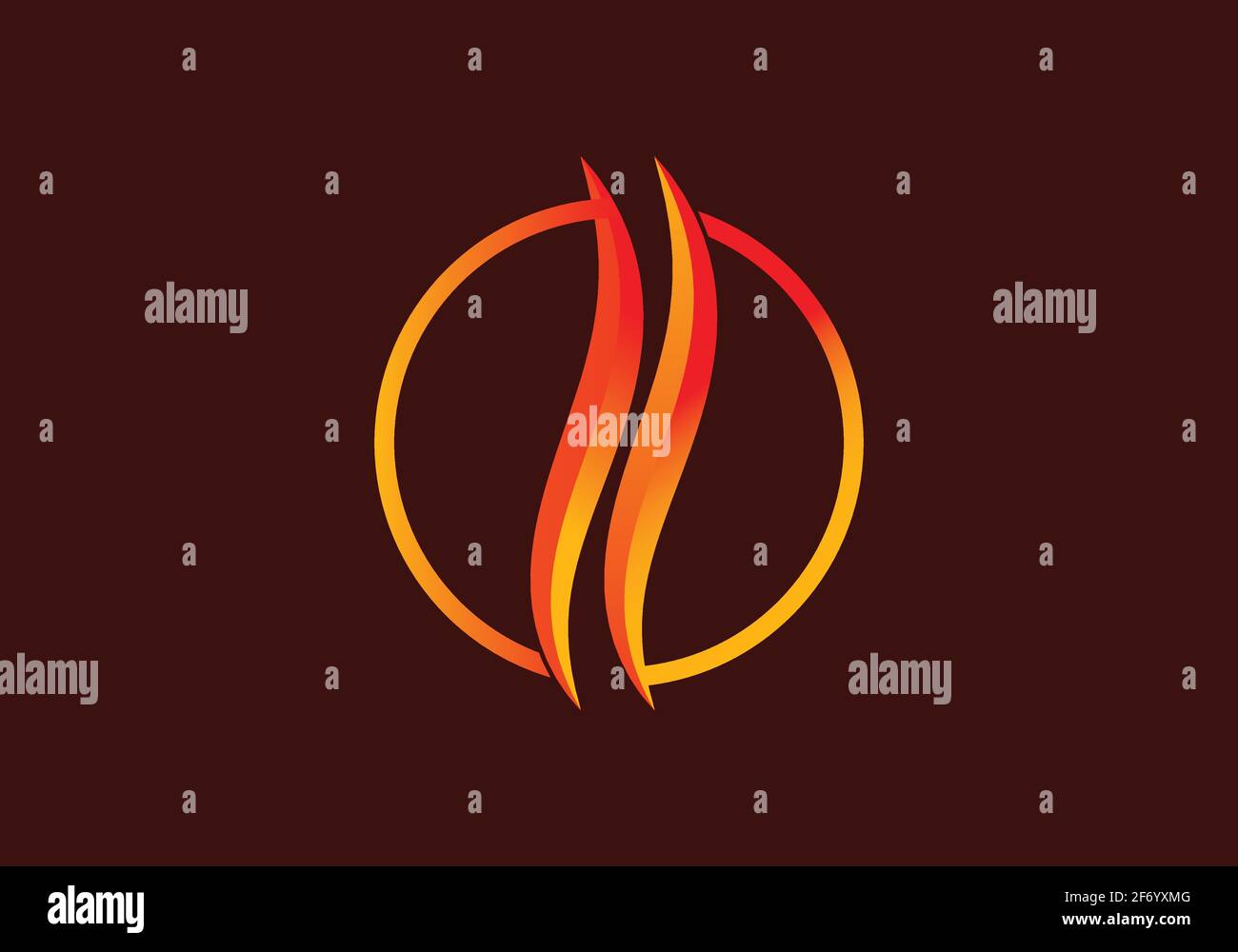 Fire flame vector Icon illustration design template Stock Vector Image ...