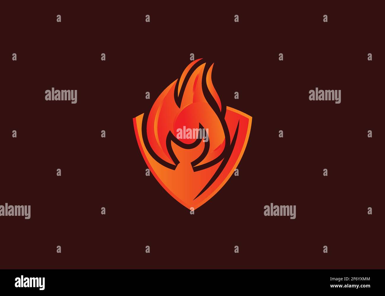 Fire flame vector Icon illustration design template Stock Vector