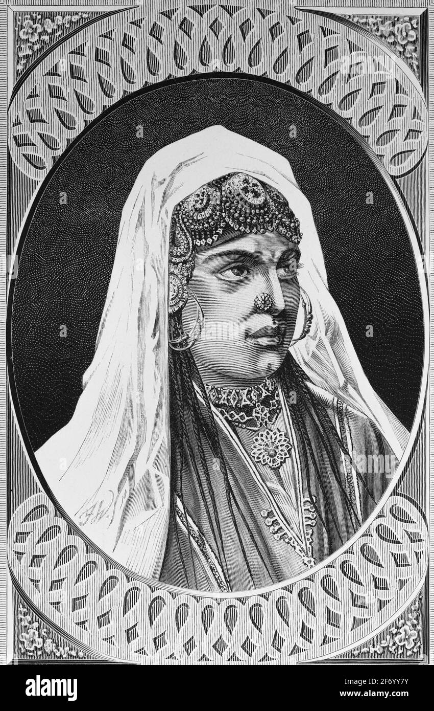 Portraiture of a Kashmir women, India Stock Photo