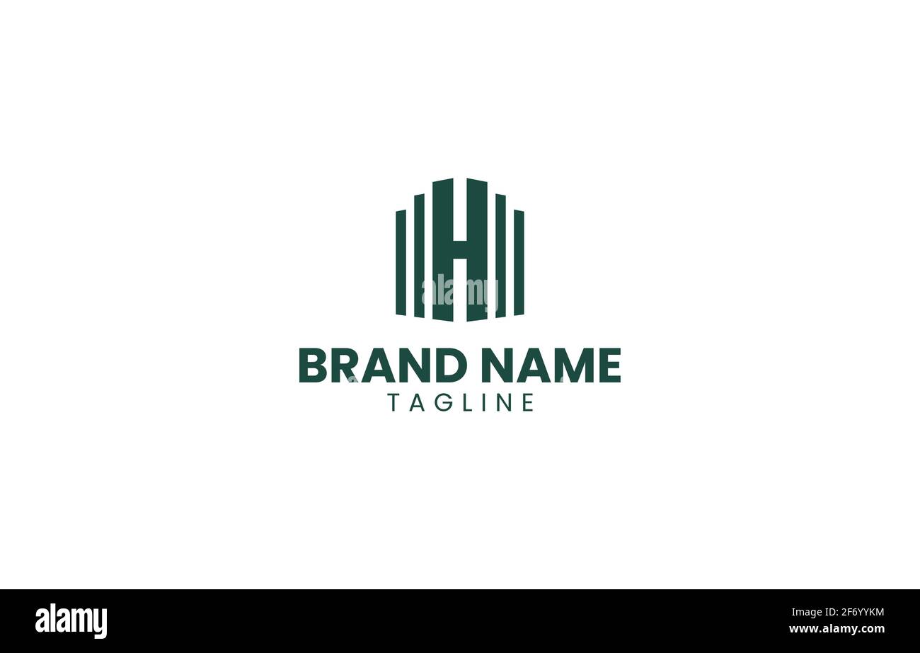 Letter H Building Real Estate Logo Design Vector Template suitable for ...