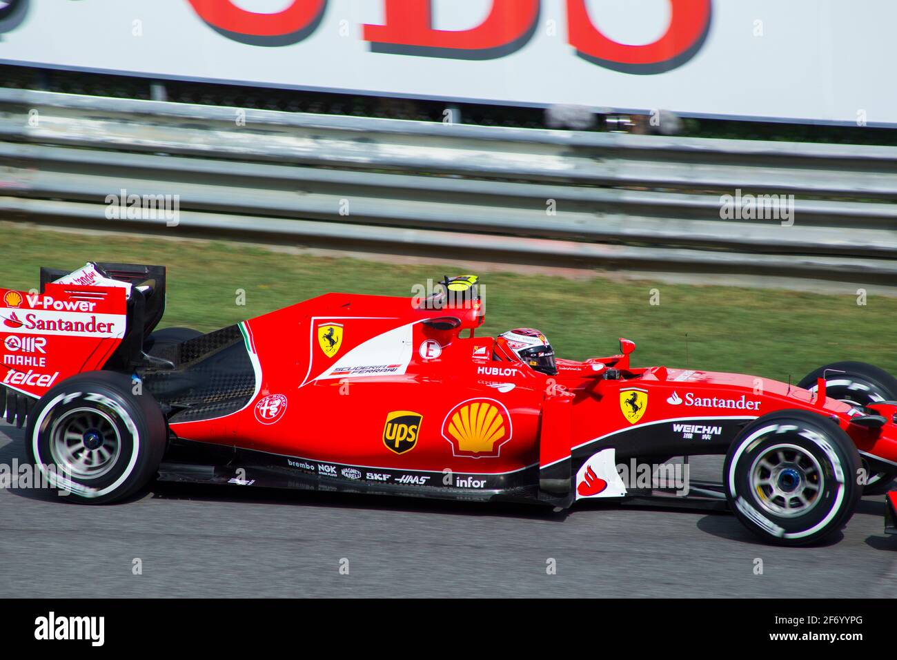 Kimi Räikkönen Ferrari 2015 Stock Photo