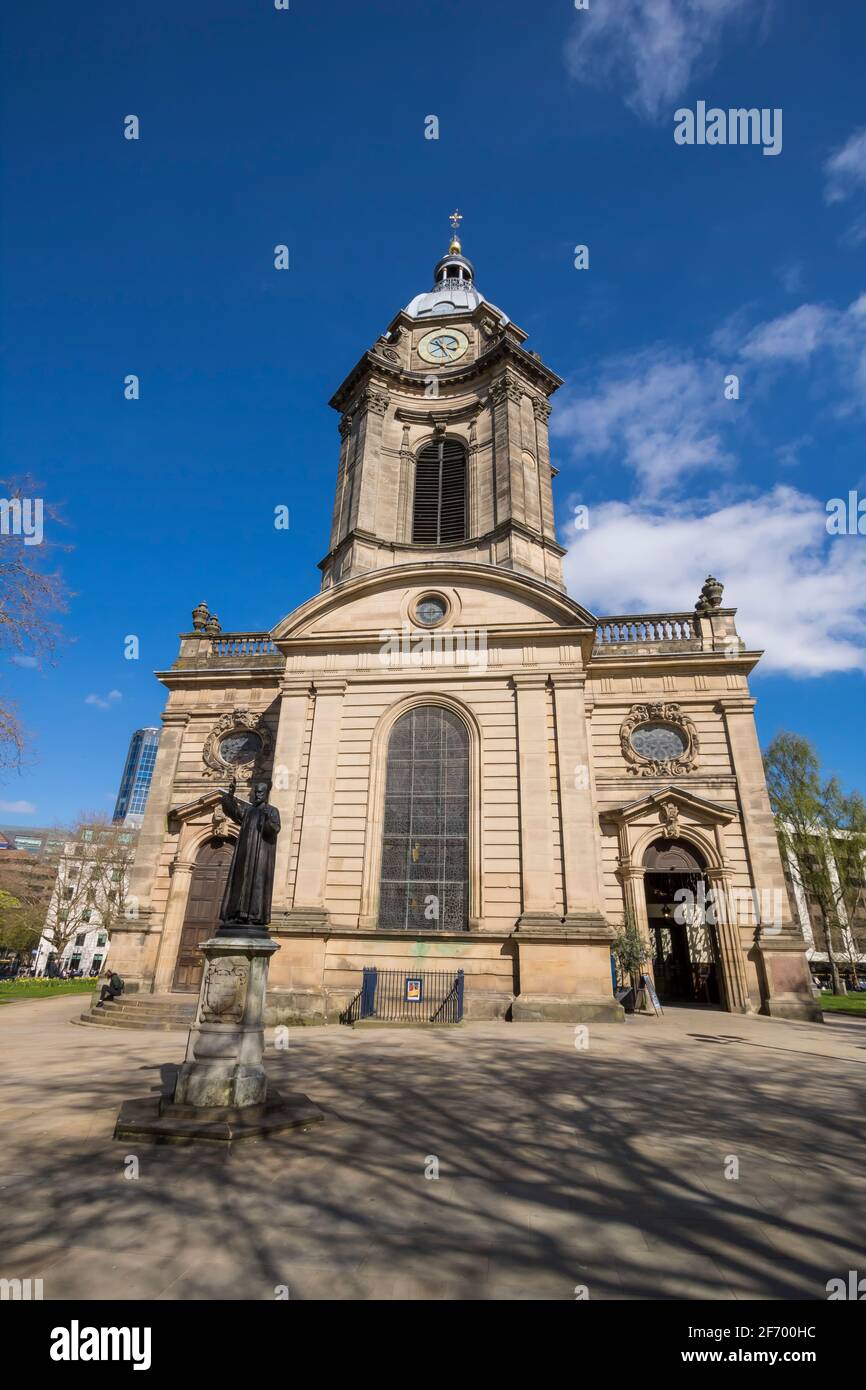 St Paul’s is a Church of England church in the Georgian St Paul's Square in the Jewellery Quarter, Birmingham city, United Kingdom. Stock Photo