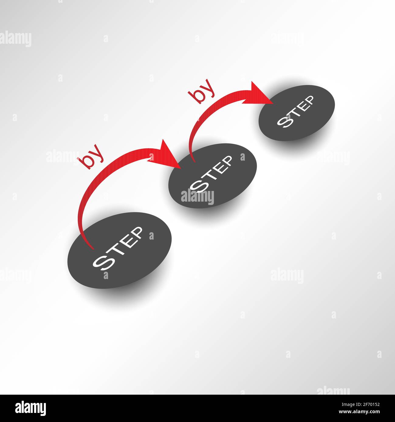 Step by step. Vector illustration for illustration, business, finance ...