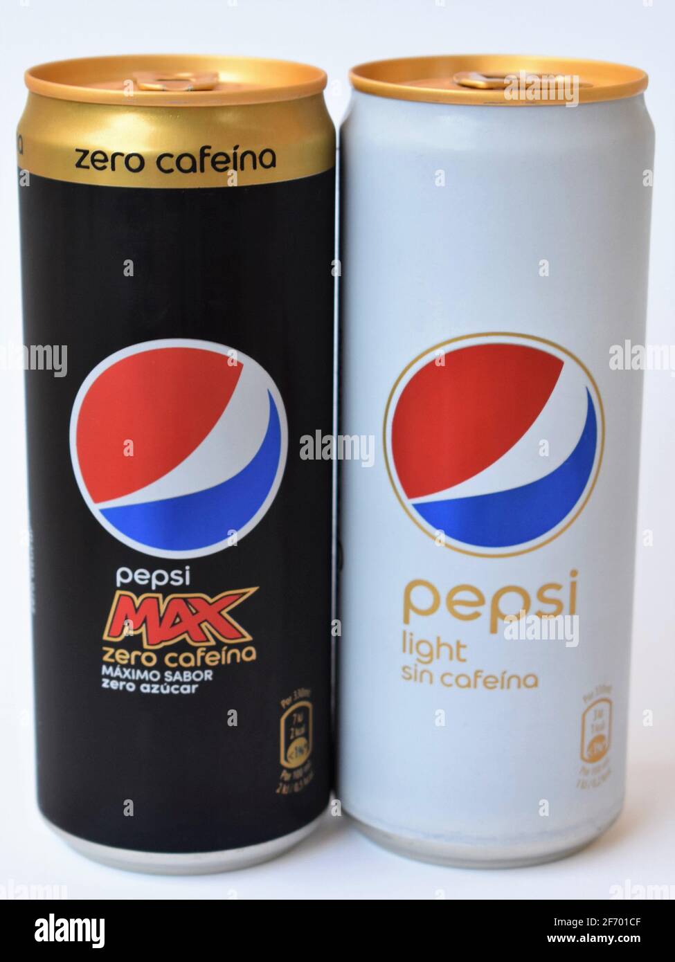 Pepsi Max and Pepsi Light canned
