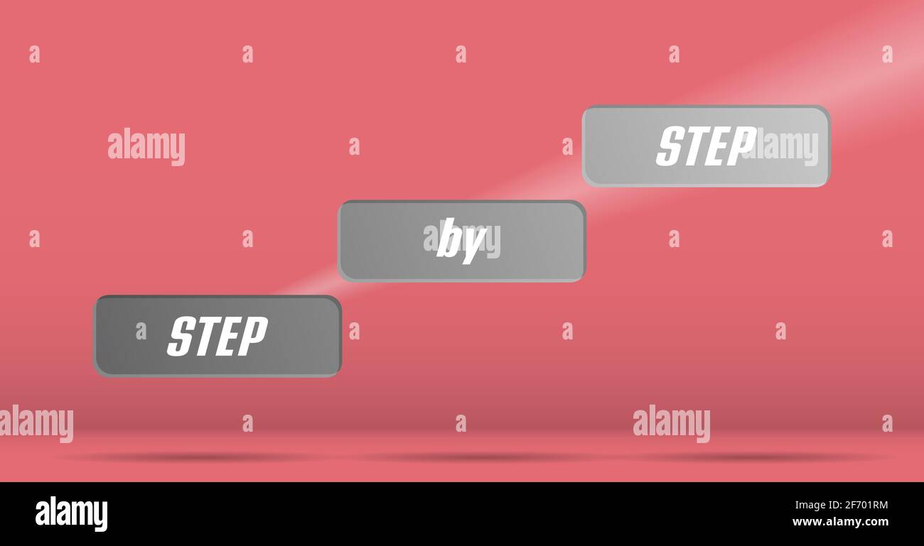 Step by step. Vector illustration for business and finance. Vector ...