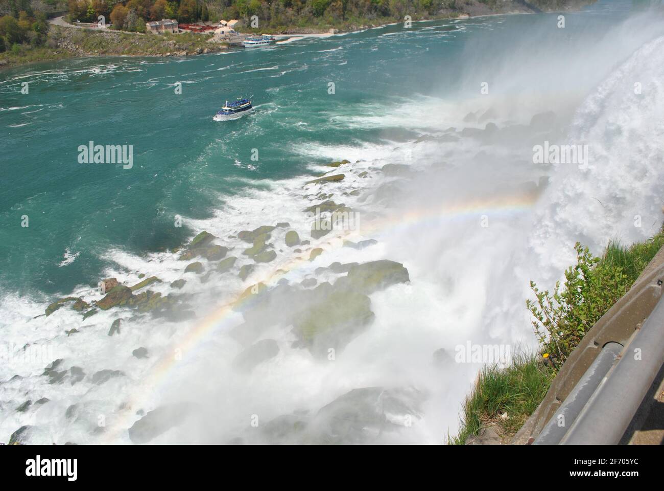 Rainbow over Niagara Falls Stock Photo - Alamy