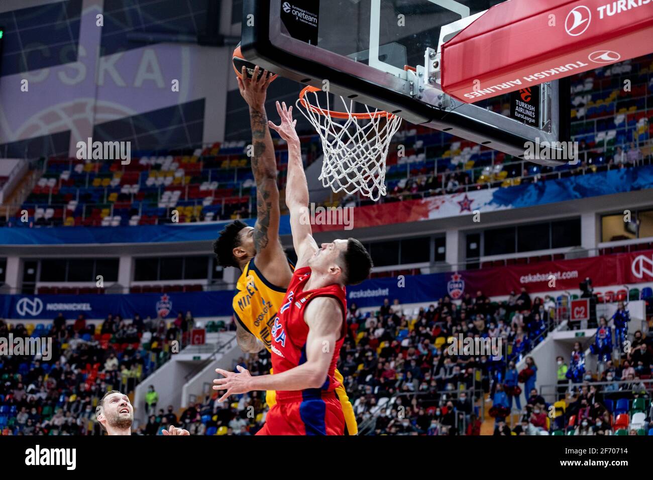 21 Will Clyburn of CSKA Moscow plays against Khimki Moscow Region during  Round 33 of the Turkish Airlines EuroLeague 2020-2021 season at Megasport  Arena.(Final score; CSKA Moscow 97:72 Khimki Moscow Region Stock Photo -  Alamy