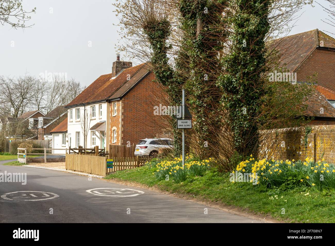 Dummer village in Hampshire, England, UK, during spring Stock Photo