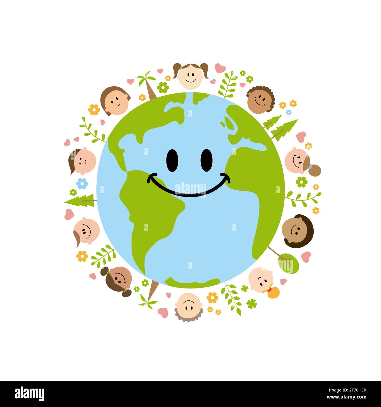 Smiling Planet Temperamatite Con Contenitore – 1 Foro – Ecologico In Fibra Di Legno FSC