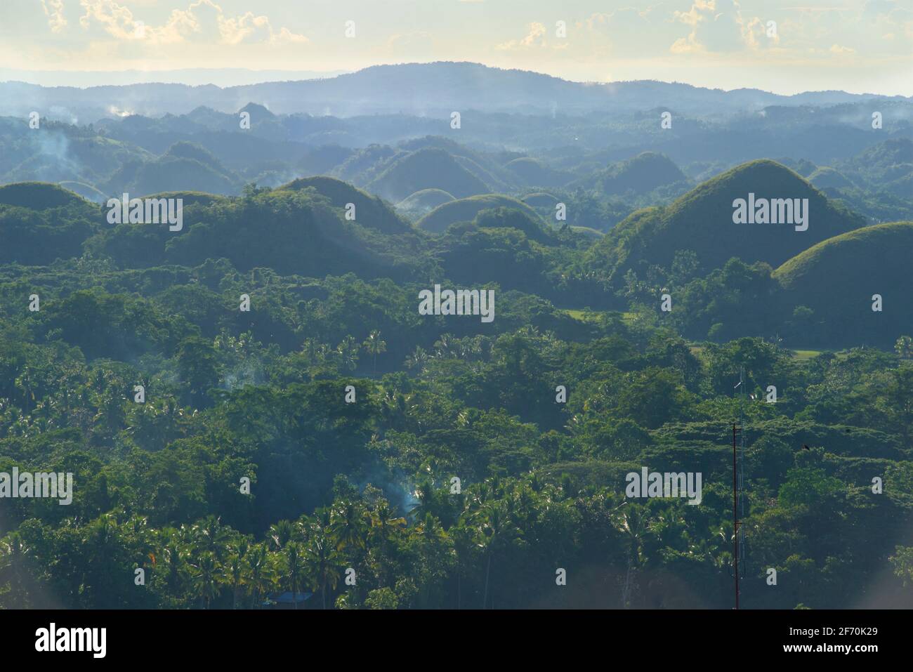 View of the 'Chocolate Hills', Carmen, Bohol province, Philippines, SE