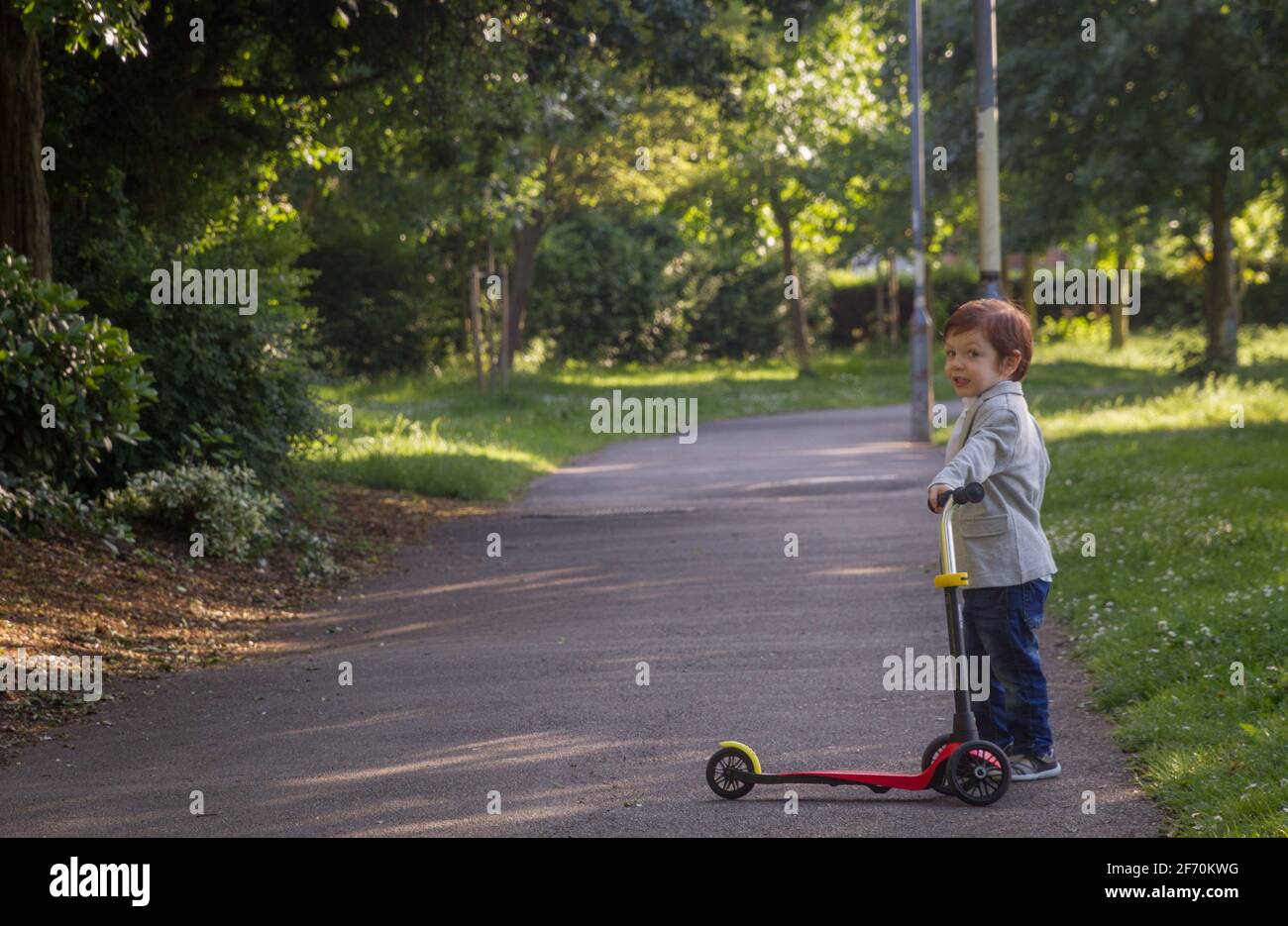 Baby On Scooter High Resolution Stock Photography And Images Alamy