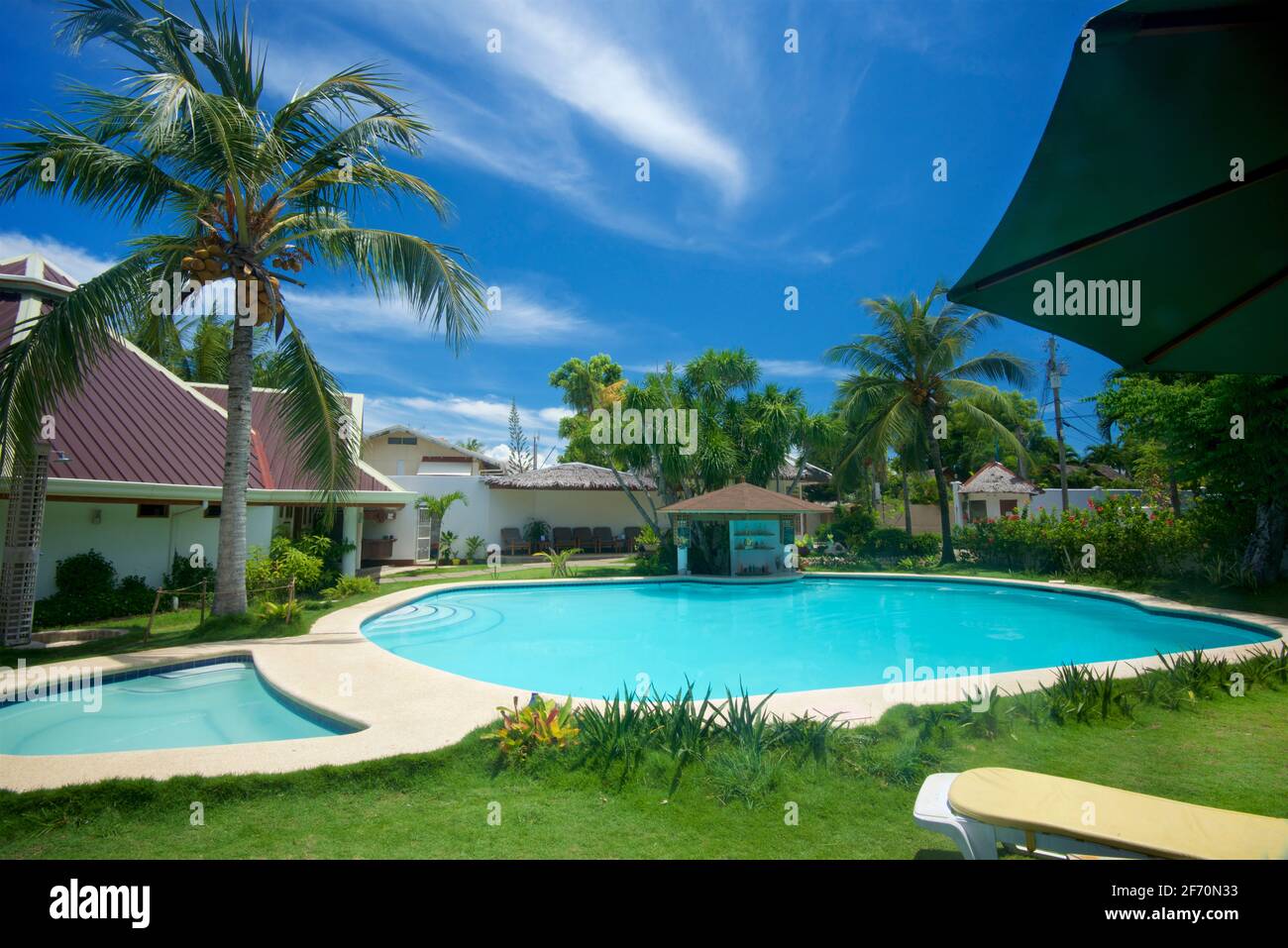 Swimming pool at the Quo Vadis Beach Resort, Moalboal, Cebu