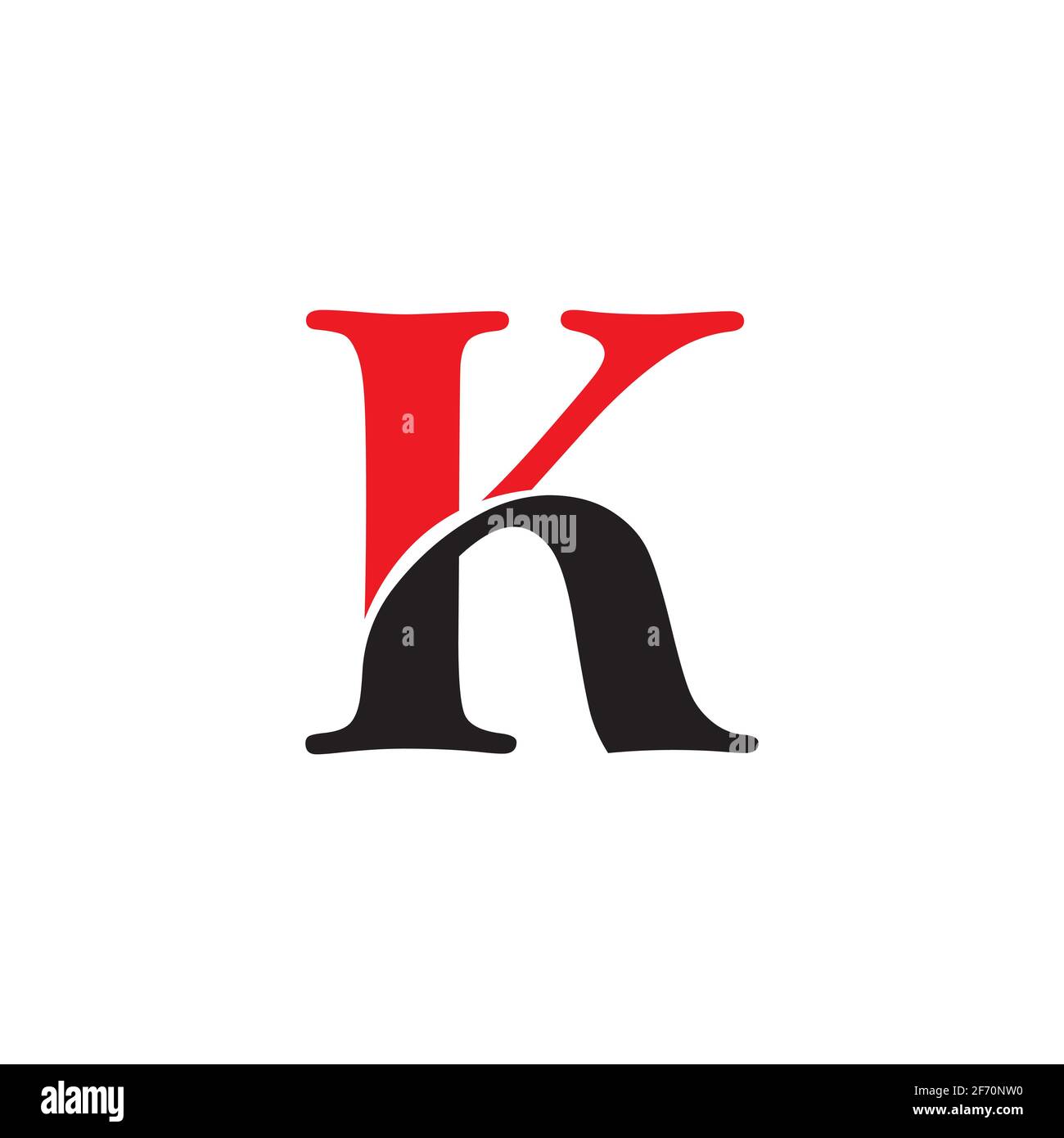 Letter K logo icon design template elements Stock Vector