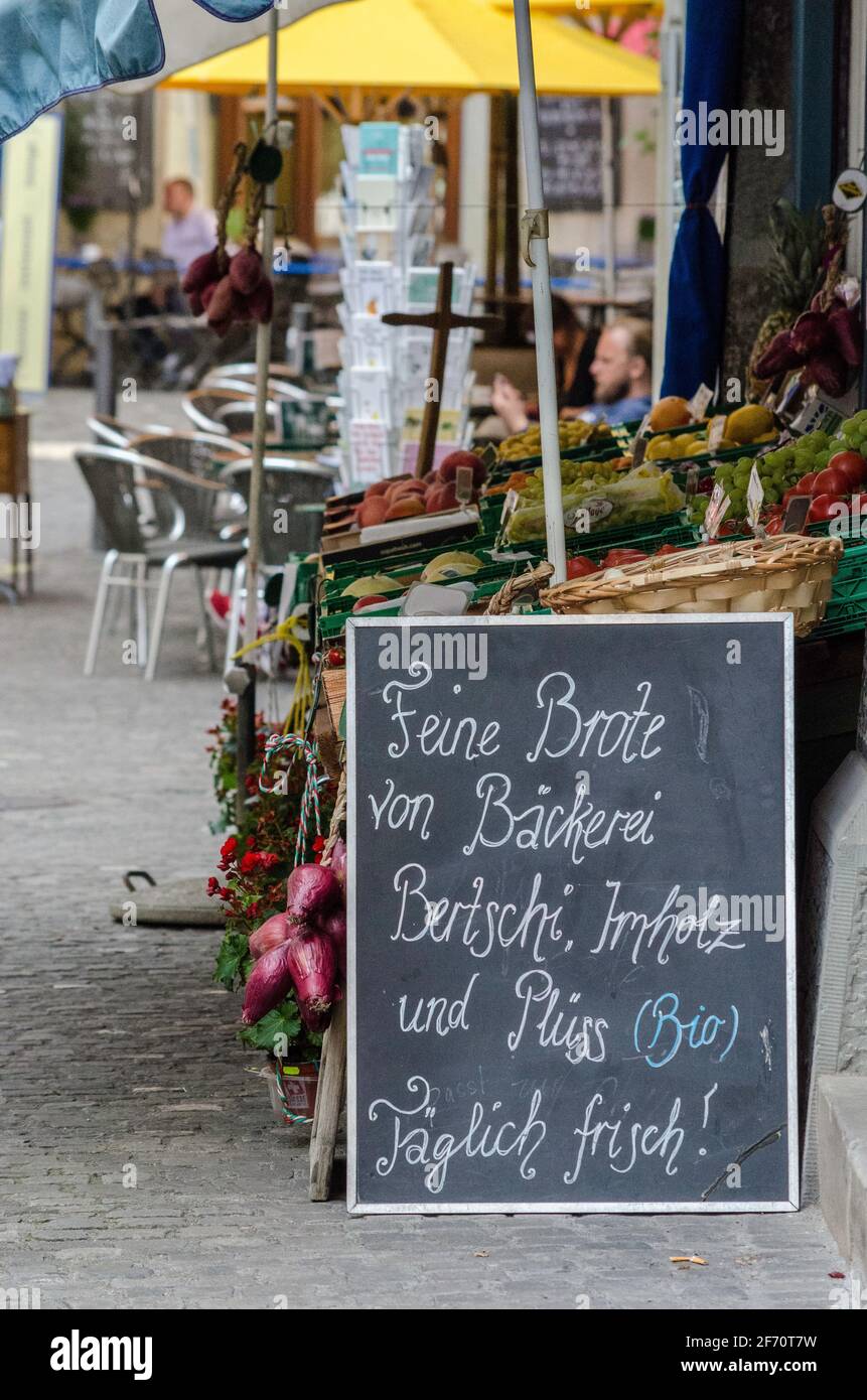 Old town Zurich bakery Stock Photo - Alamy
