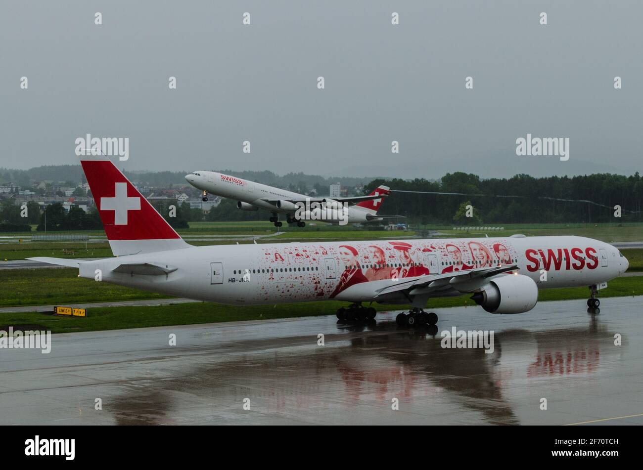 Swiss Air at Zurich Airport Stock Photo Alamy