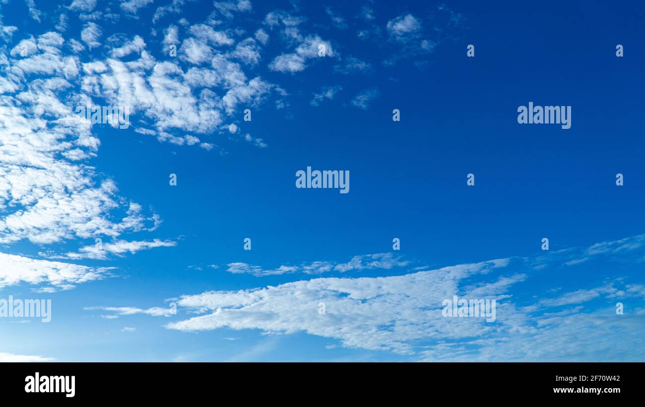 White clouds cumulus floating on blue sky for backgrounds concept Stock ...