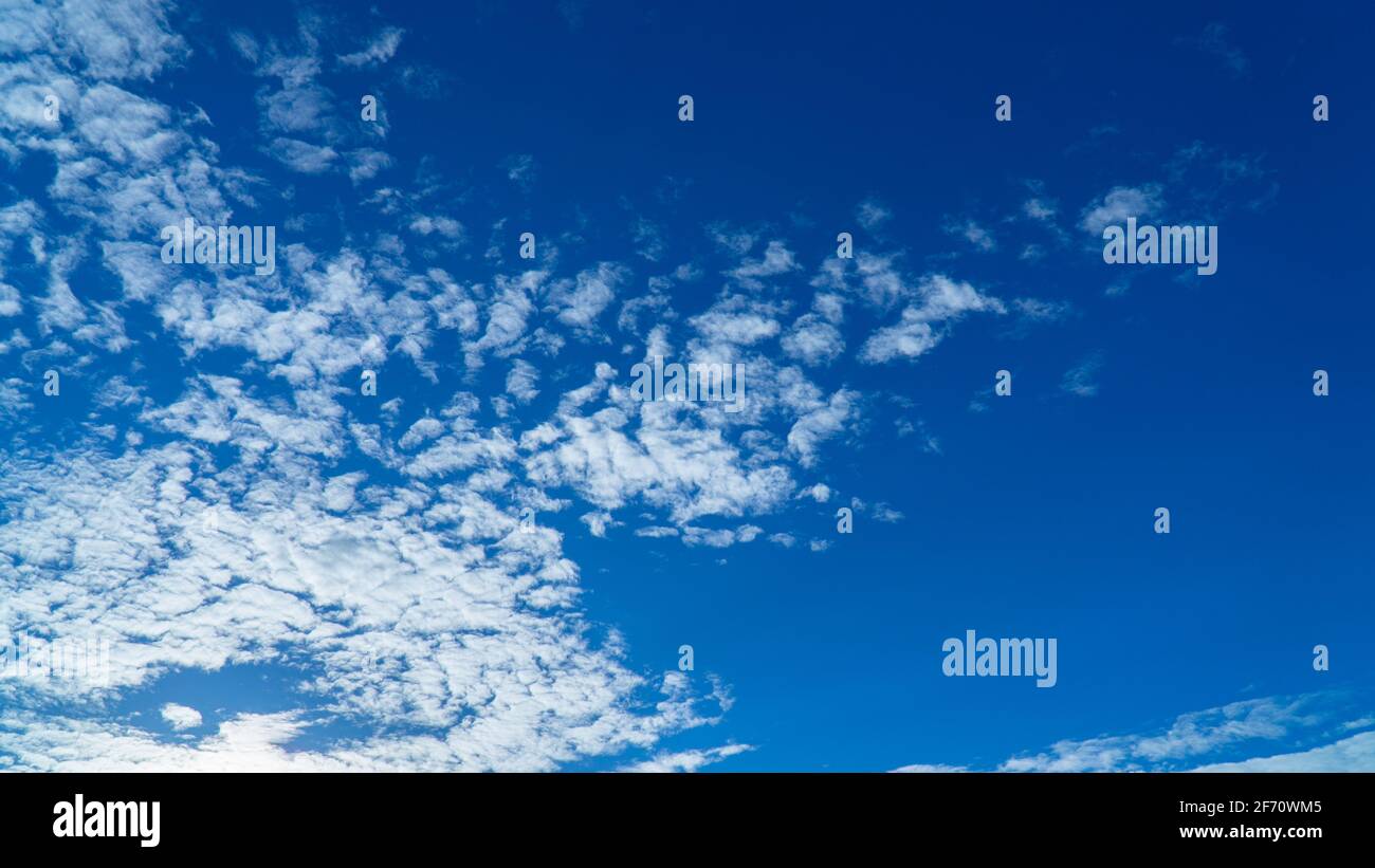 White clouds cumulus floating on blue sky for backgrounds concept Stock ...