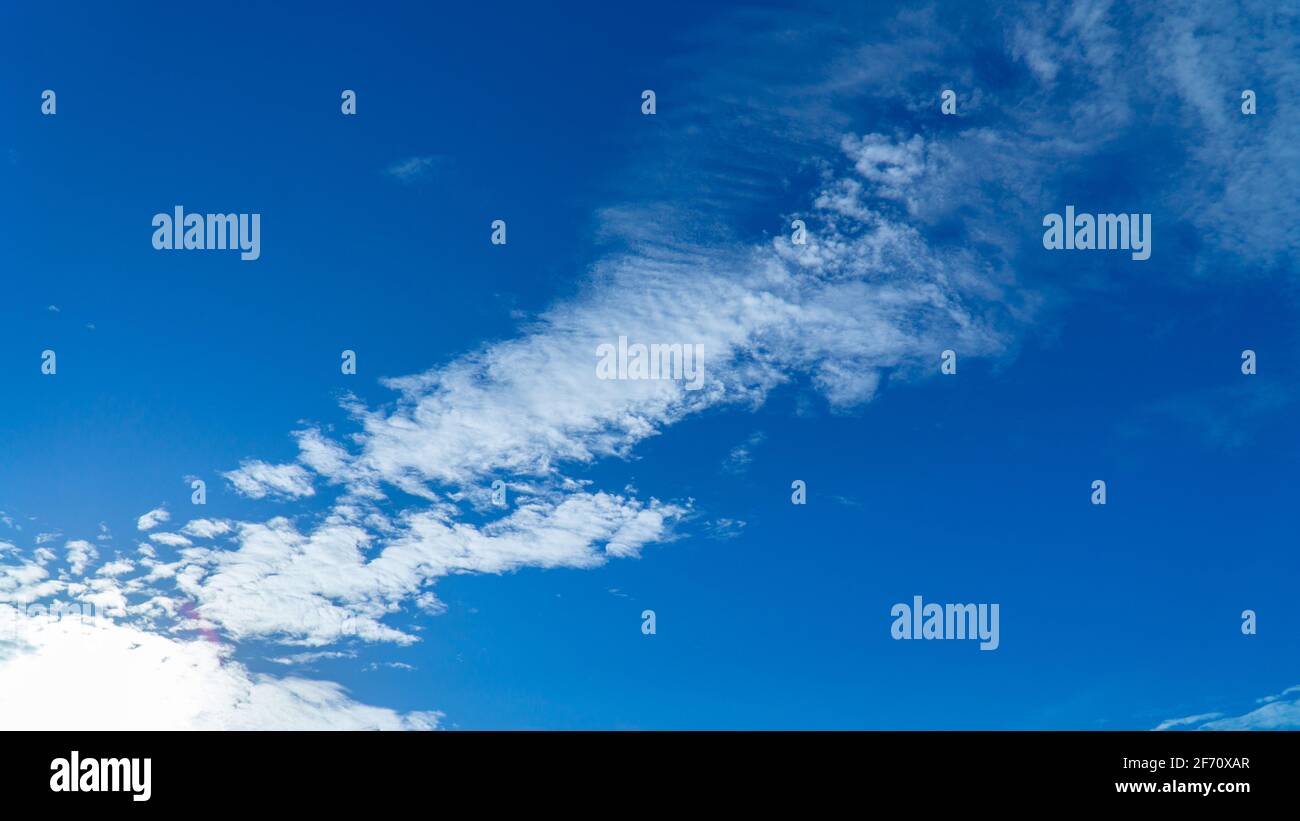 White clouds cumulus floating on blue sky for backgrounds concept Stock ...