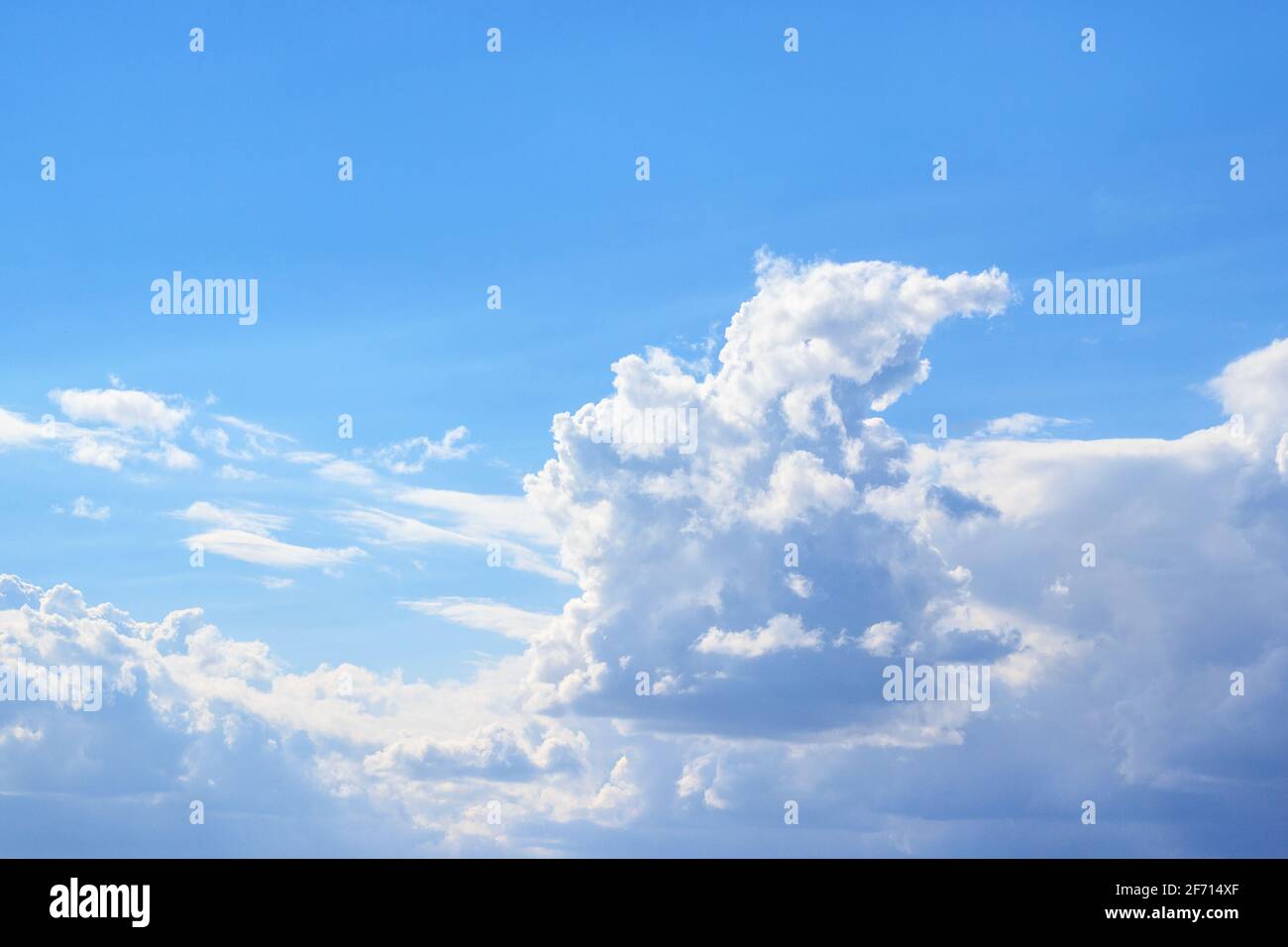 White clouds against the blue sky, background Stock Photo - Alamy