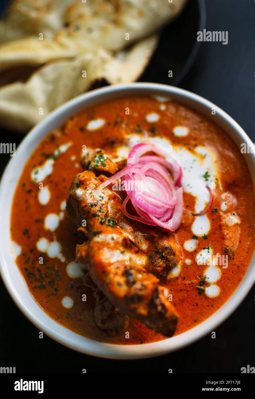 Chicken in a Red Gravy Butter Chicken Stock Photo Alamy