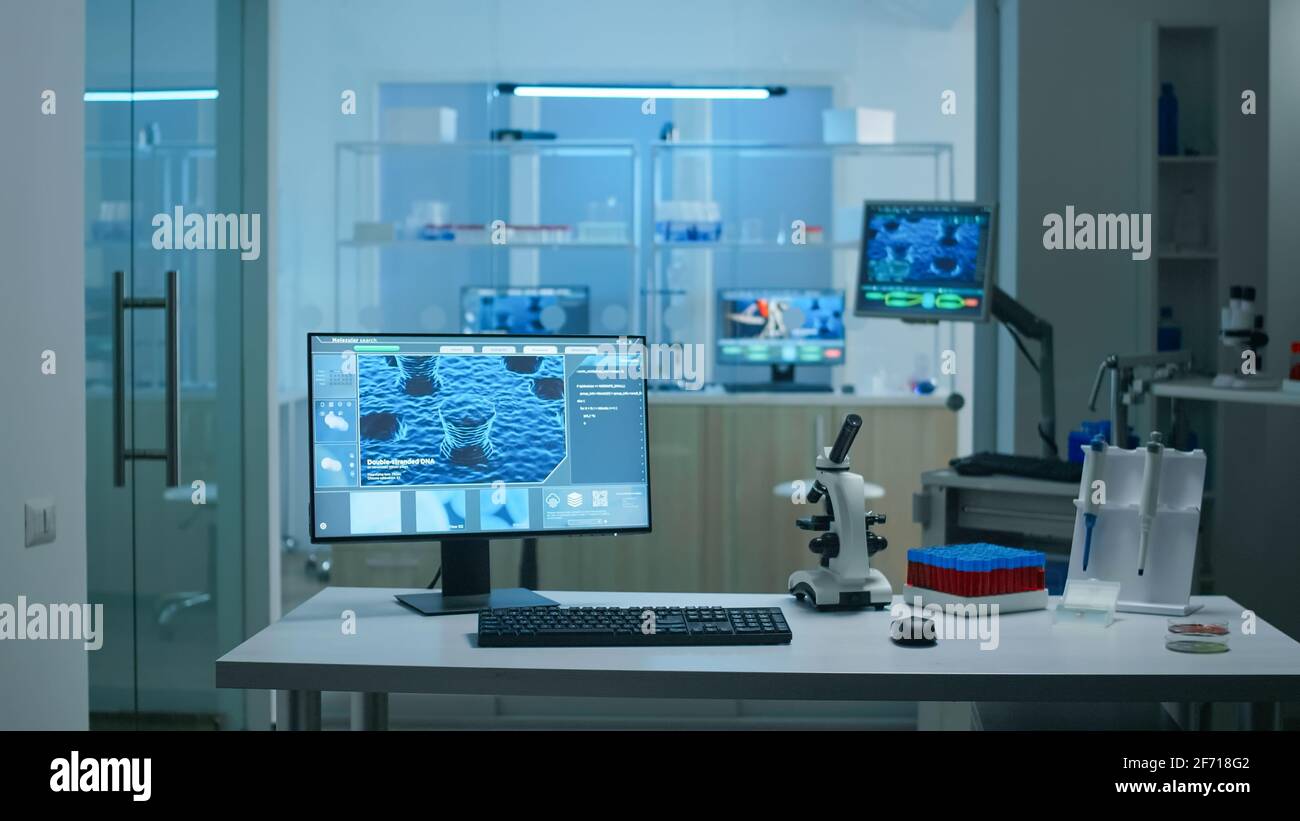 Empty medical laboratory prepared discovery hi-res stock photography ...