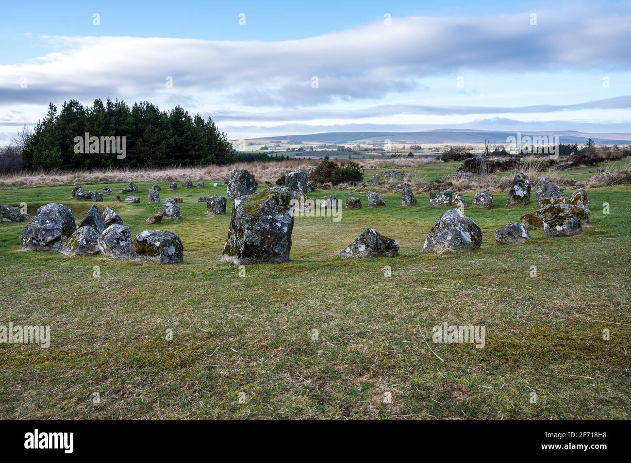 Beaghmore Stone Circles County Tyrone, Northern Ireland Stock Photo