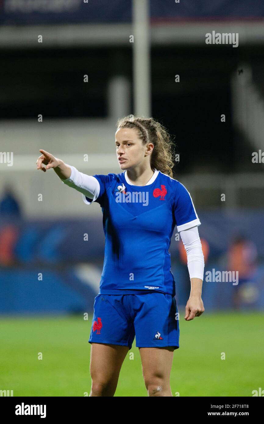 Camille Imart of France during the 2021 Women s Six Nations rugby union match between France and