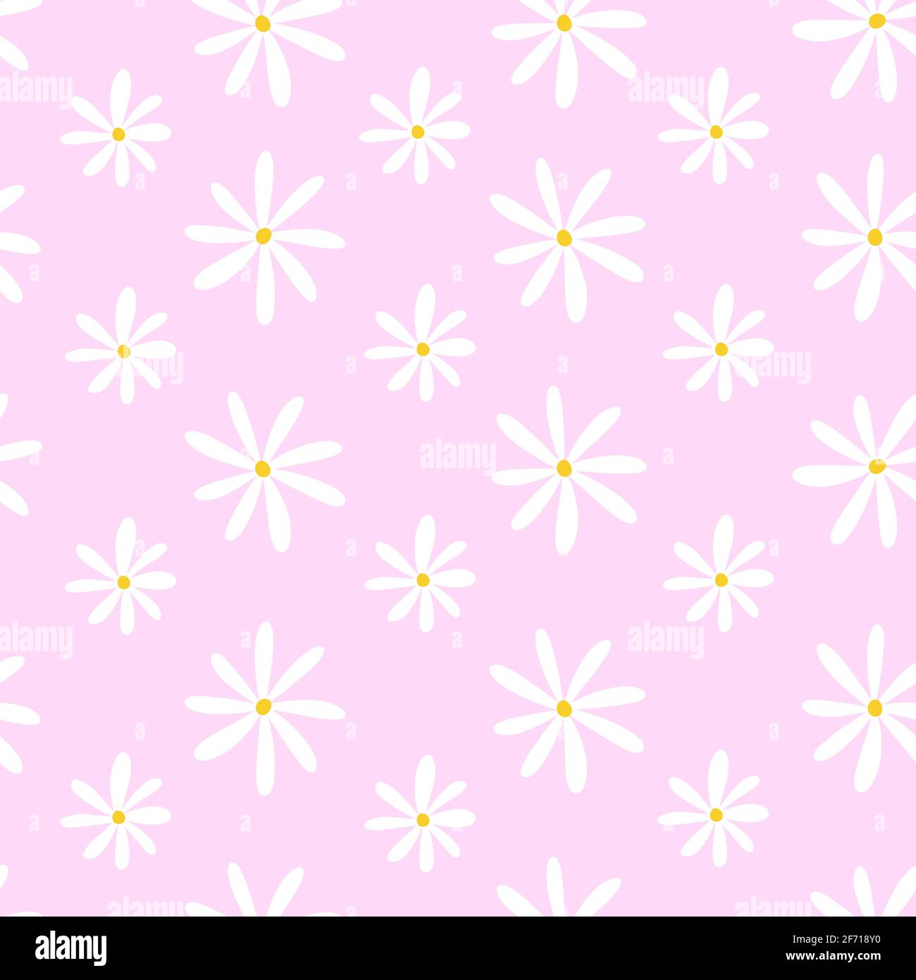 Seamless floral pattern with chamomile Stock Vector Image & Art - Alamy