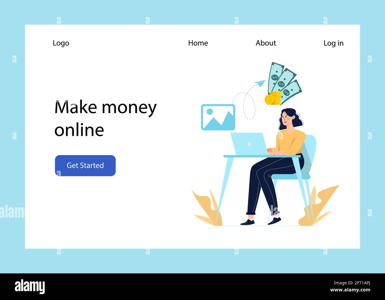 Woman earn money Stock Vector Image & Art Alamy