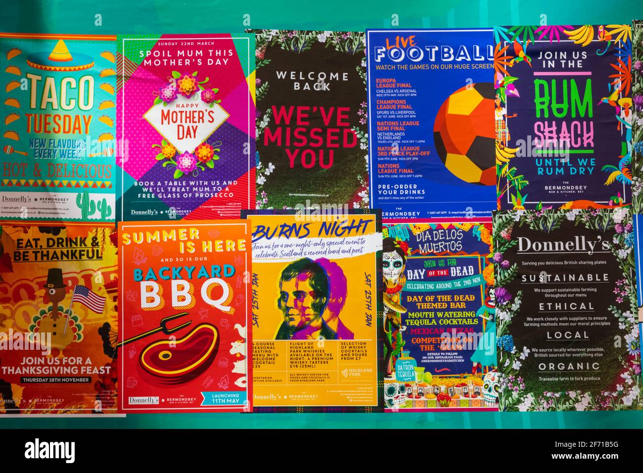 England, London, Southwark, Bermondsey Street, Colourful Entertainment