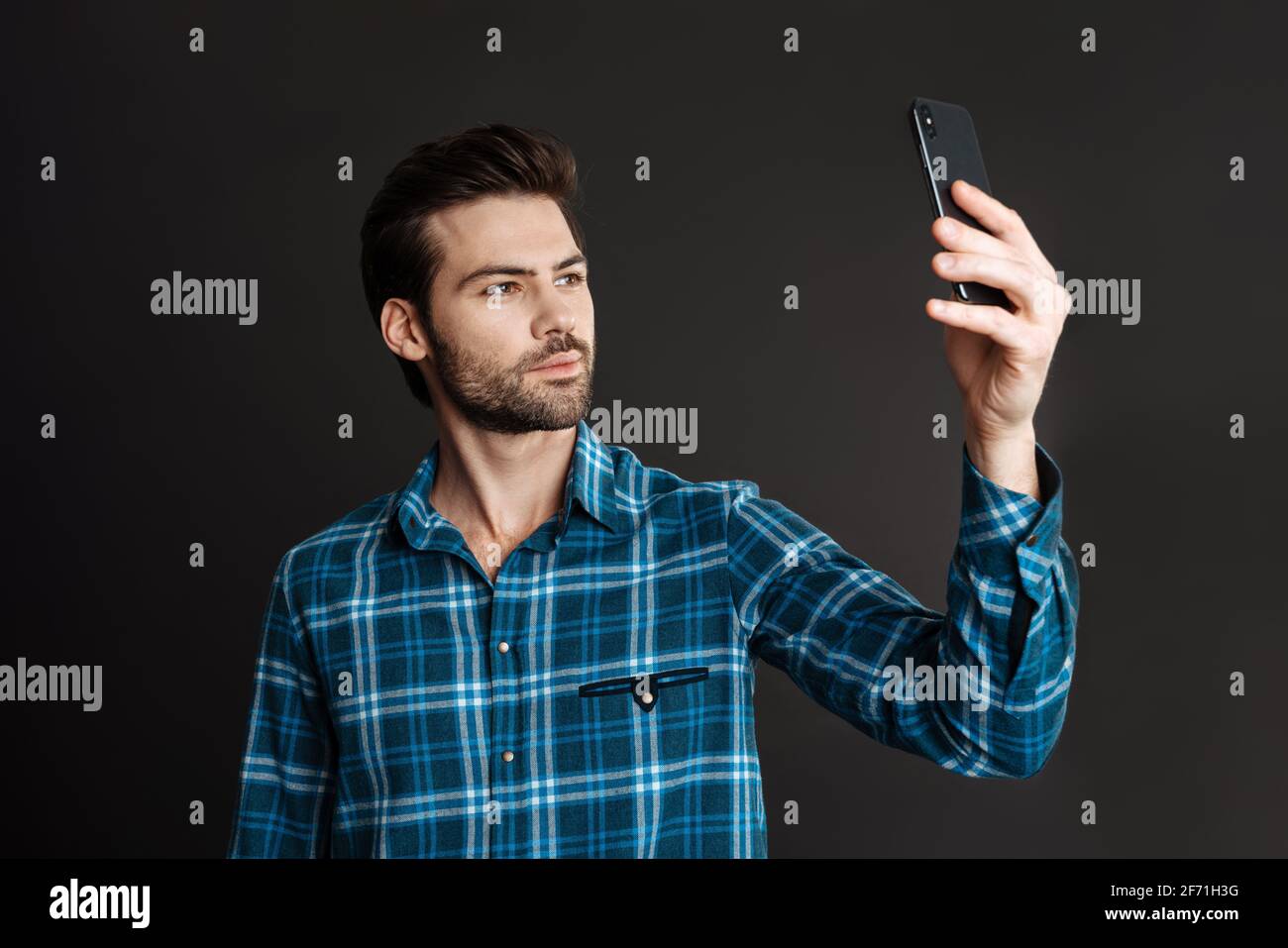 Brunette Guy Selfie