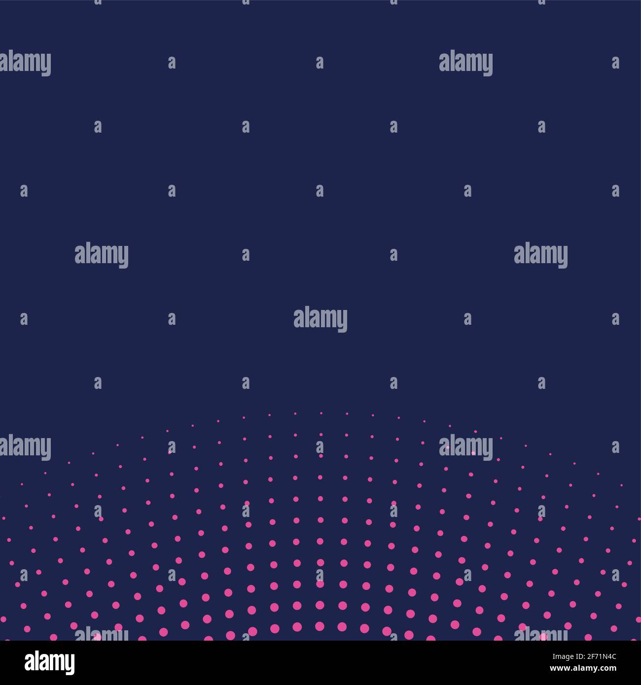 Abstract blue background and many dots - Vector illustration Stock Vector