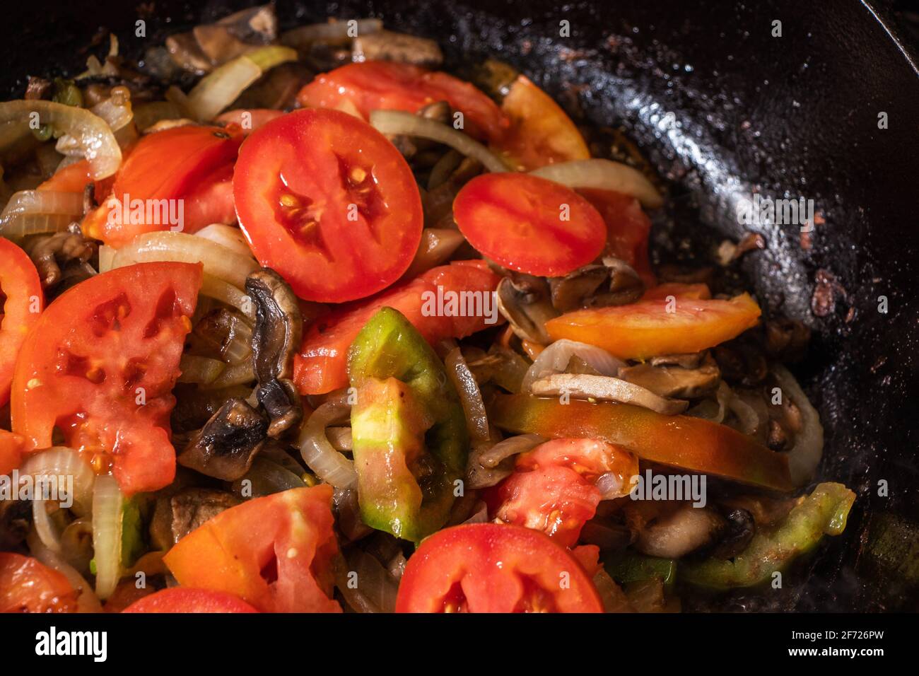 Vegetable stew in a frying pan Stock Photo Alamy