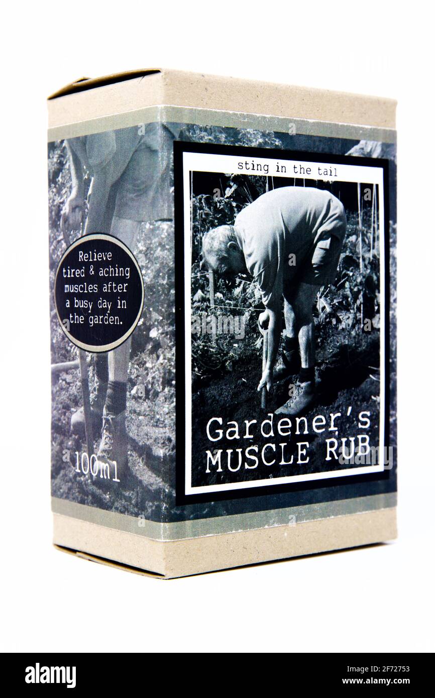 Gardener's Muscle Rub Stock Photo