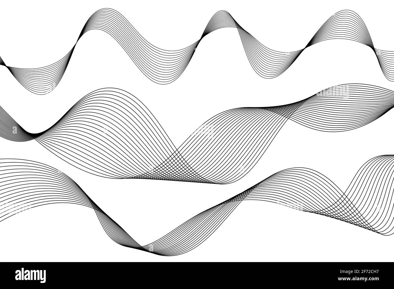 Wavw line. Vector music sound waves set. Digital equalizer technology