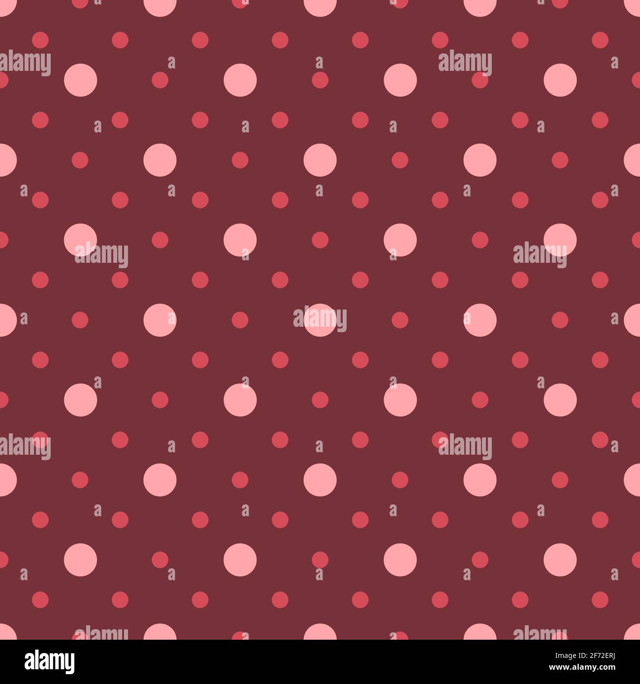 Vintage polka dots in burgundy pink tones 3 Stock Vector