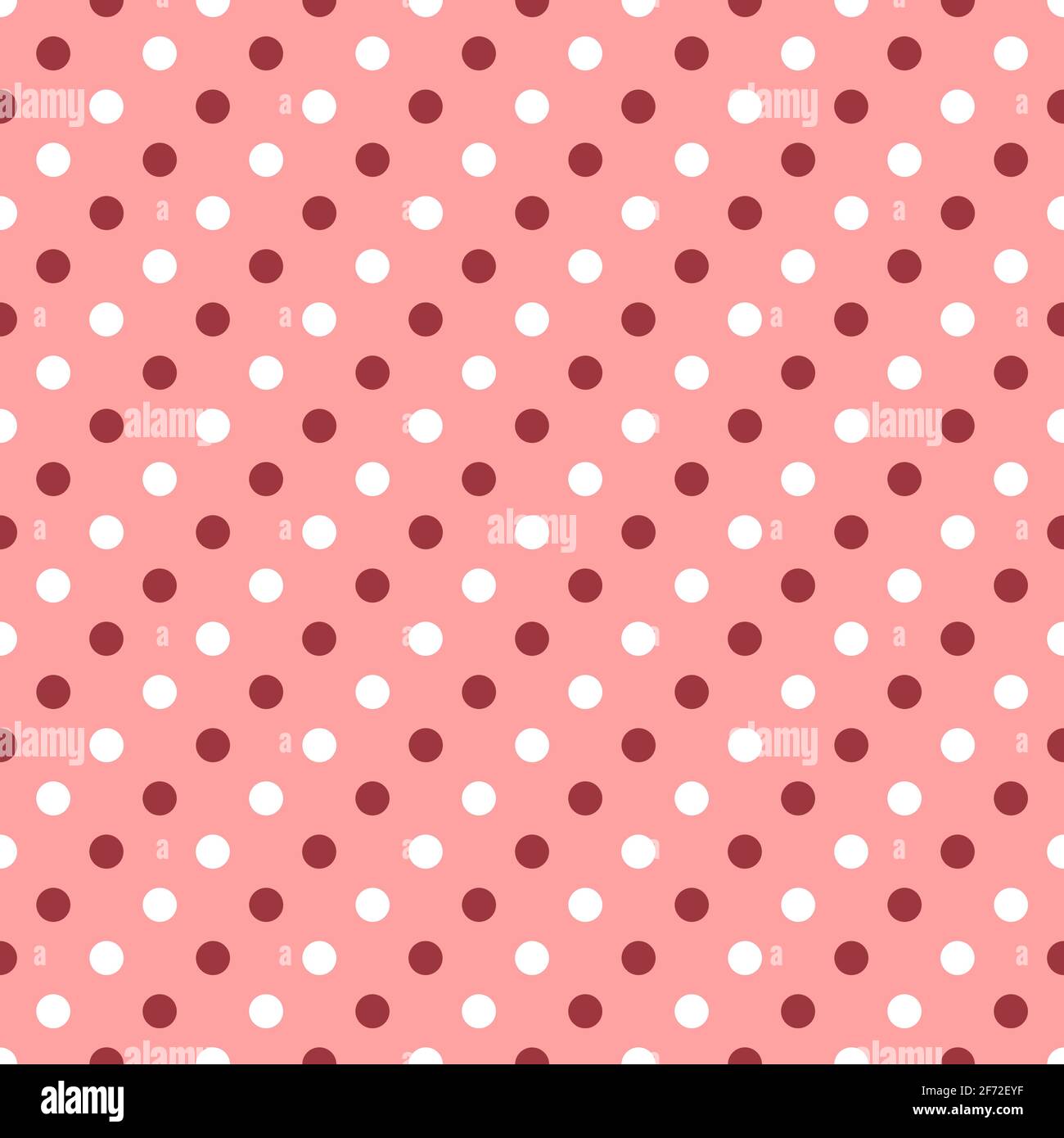 Vintage polka dots in vanilla pink tones Stock Vector
