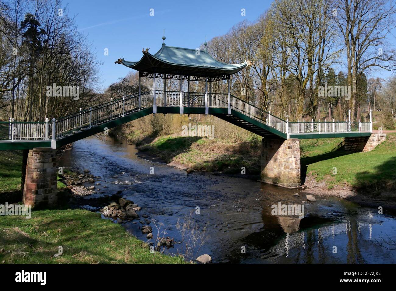 Dragon detail on the Chinese Bridge, Dumfries House estate , Cumnock