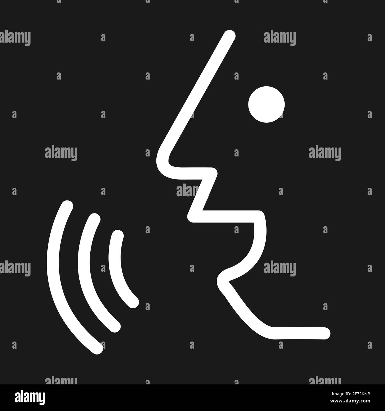Voice percon icon design. Flat symbol vector, modern illustration . Stock Vector