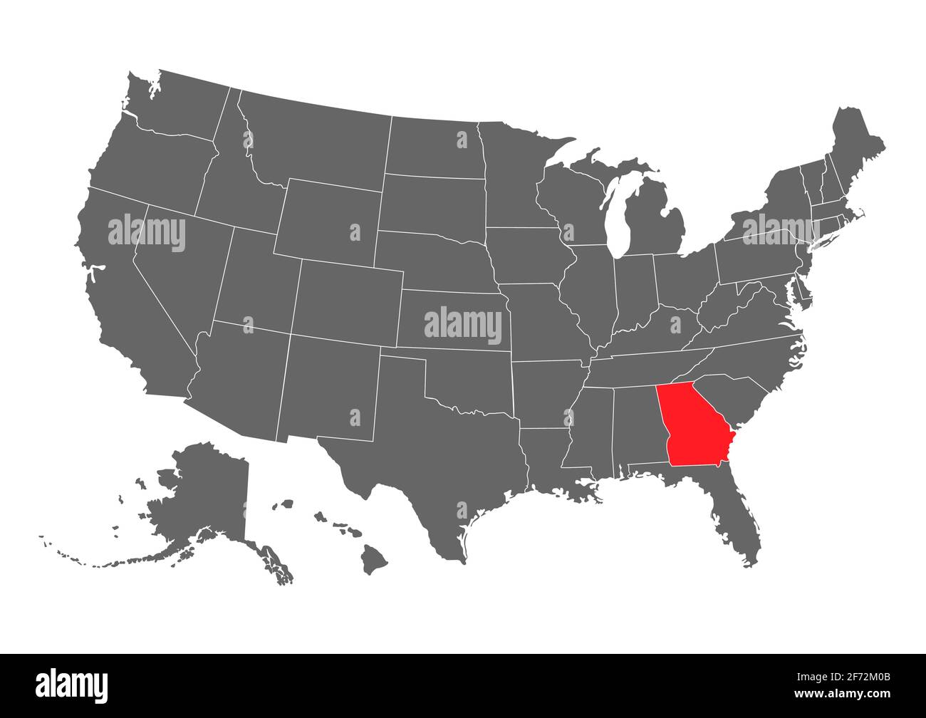 Atlanta outline map hi-res stock photography and images - Alamy