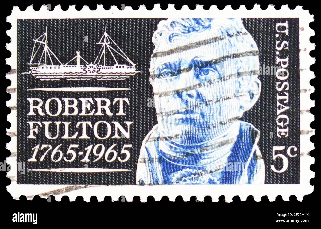 Robert fulton stamp hi-res stock photography and images - Alamy