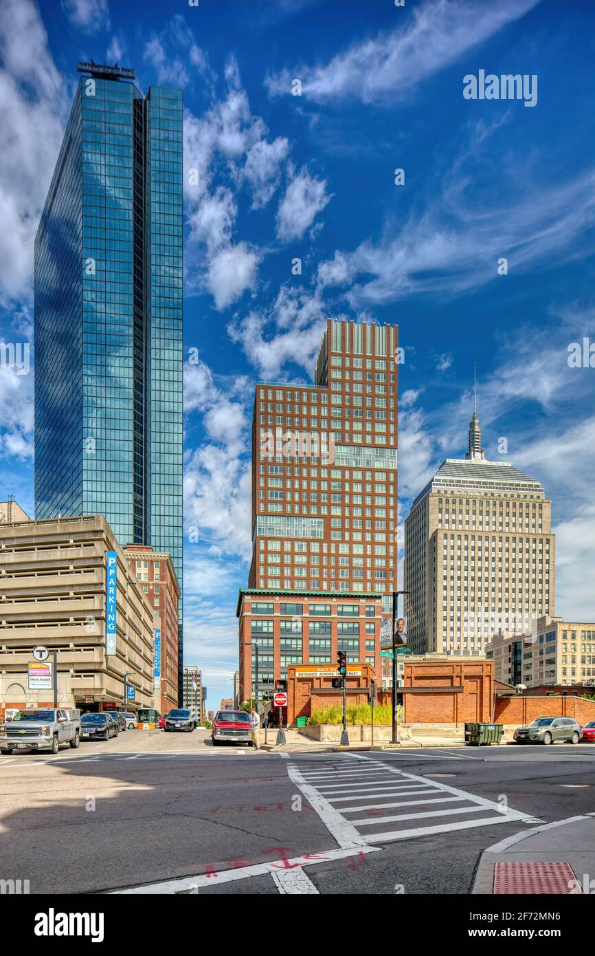 200 Clarendon Street, aka John Hancock Tower, with One Back Bay apartments and 200 Berkeley