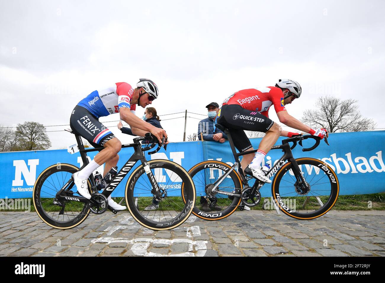 Dutch Mathieu Van Der Poel Of Alpecin-Fenix And Danish Kasper Asgreen ...