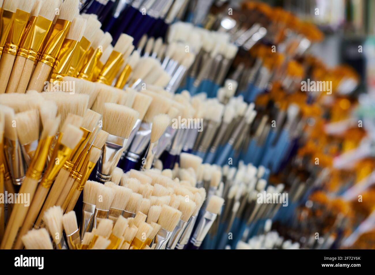 Selection new paint brushes hi-res stock photography and images - Alamy