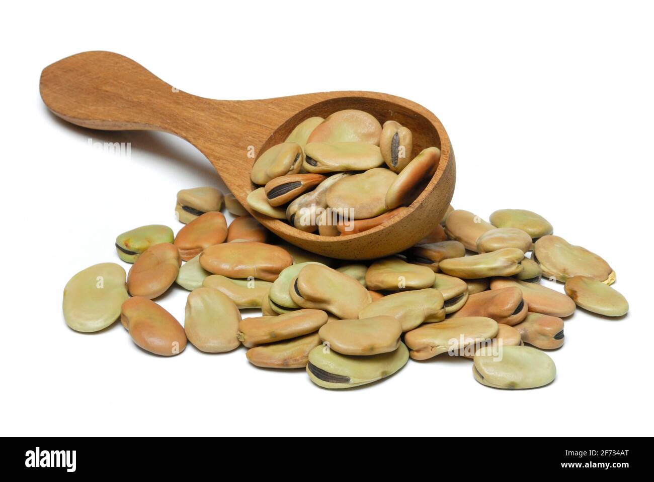 Dried fava beans ( Vicia faba) ,, broad bean, horse bean, broad be an, Stock Photo