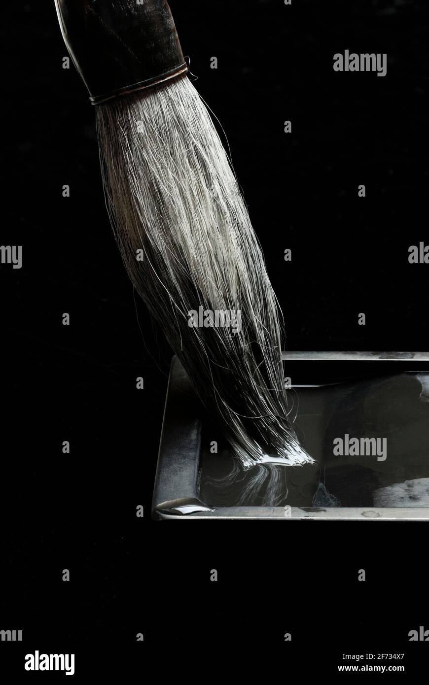 Brush and rubbing stone, calligraphy, calligraphy brush, calligraphy