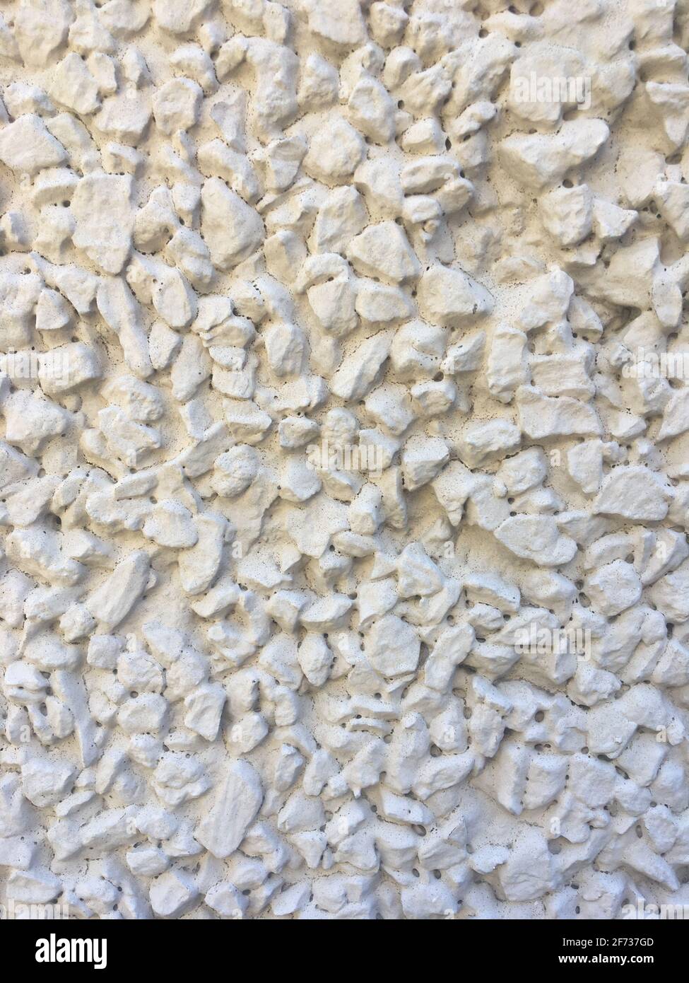 White rough pebble dash wall texture background Stock Photo